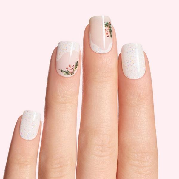 Dashing Diva Glaze Semi-Cured Gel Nail Strip, Garland Frost #3
