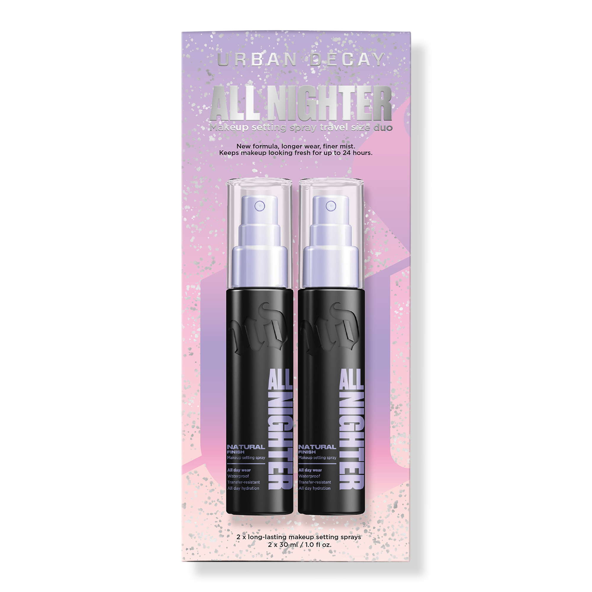 Urban Decay Cosmetics Mini All Nighter Setting Spray Travel Duo Holiday Gift Set #1