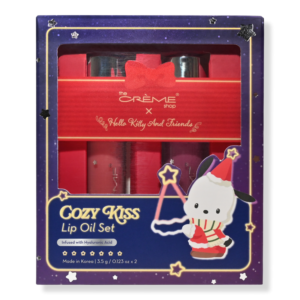 The Creme Shop Hello Kitty 2 Piece Lip Oil Set - Cozy Kiss