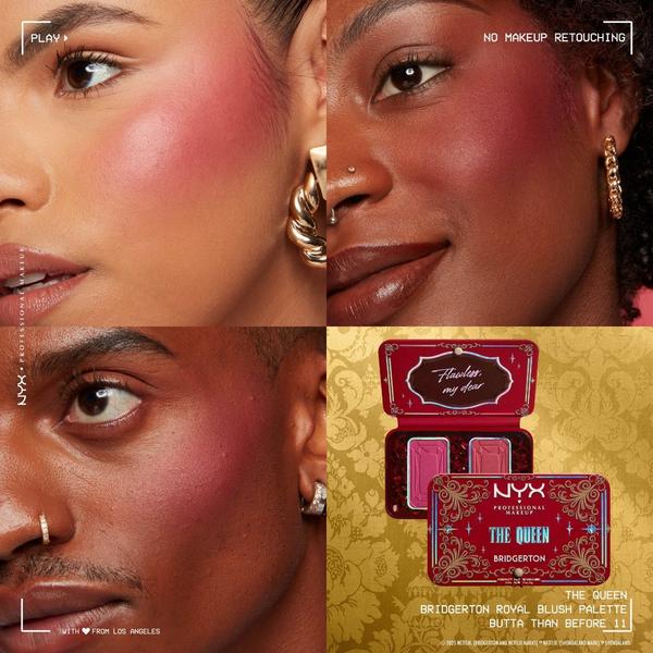 NYX Professional Makeup Limited Edition Bridgerton Buttermelt Royal Flush Blush Duo Palette #5