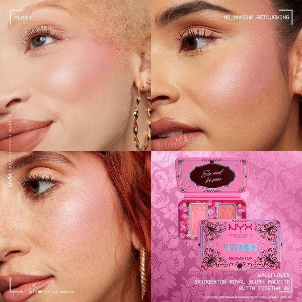 NYX Professional Makeup Limited Edition Bridgerton Buttermelt Royal Flush Blush Duo Palette #5