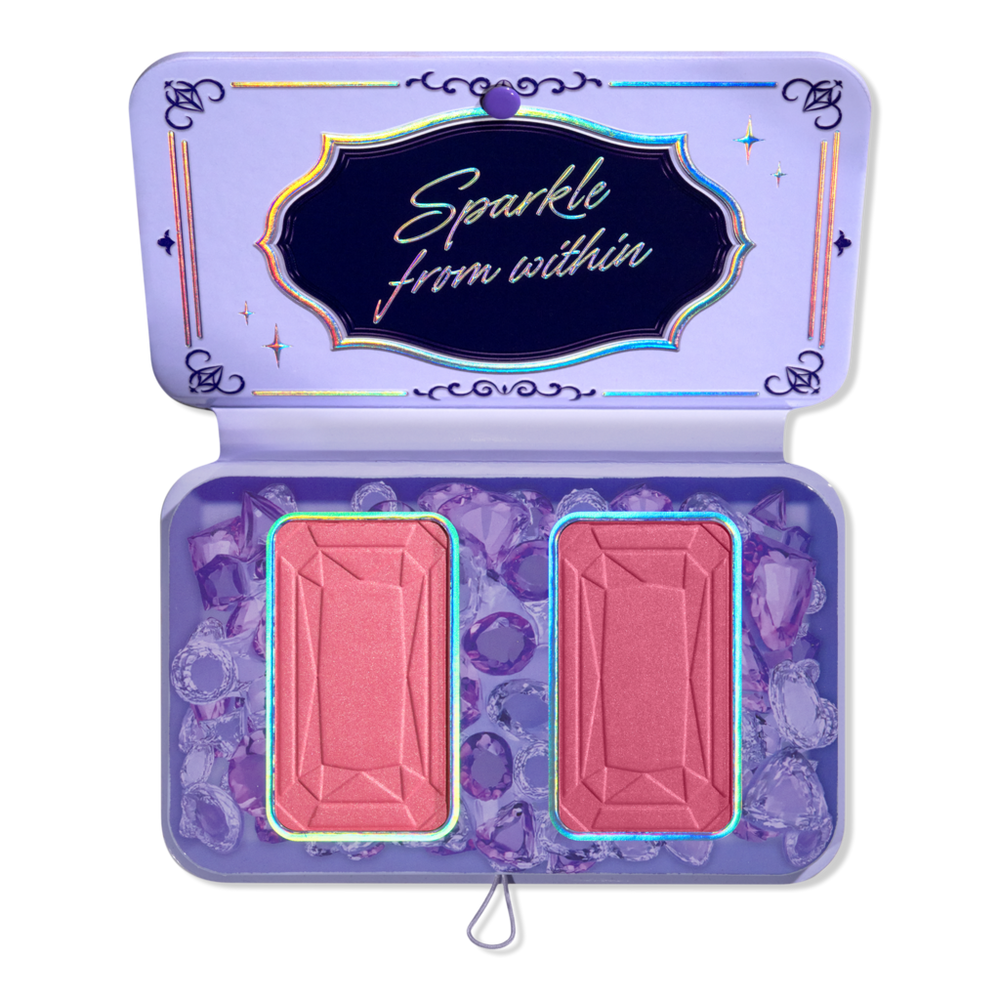Nyx Professional Makeup Limited Edition Bridgerton Buttermelt Royal Flush Blush Duo Palette - Lady In Silver