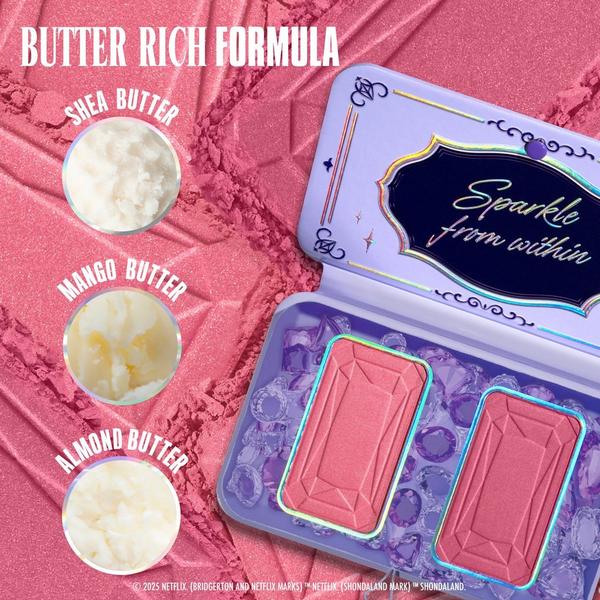 NYX Professional Makeup Limited Edition Bridgerton Buttermelt Royal Flush Blush Duo Palette #6