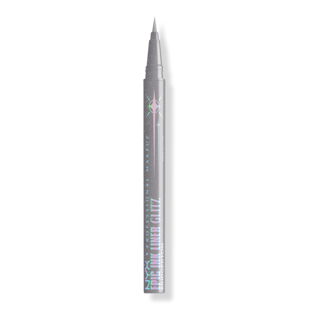 Nyx Professional Makeup Limited Edition Bridgerton Royal Epic Ink Liner Glitz - Silver In Silver
