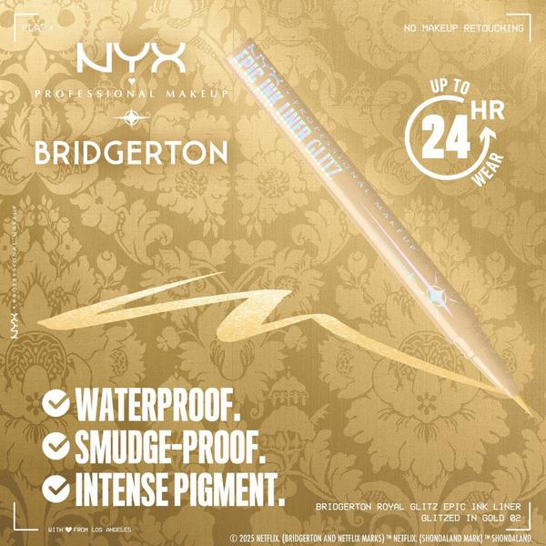 NYX Professional Makeup Limited Edition Bridgerton Royal Epic Ink Liner Glitz #4