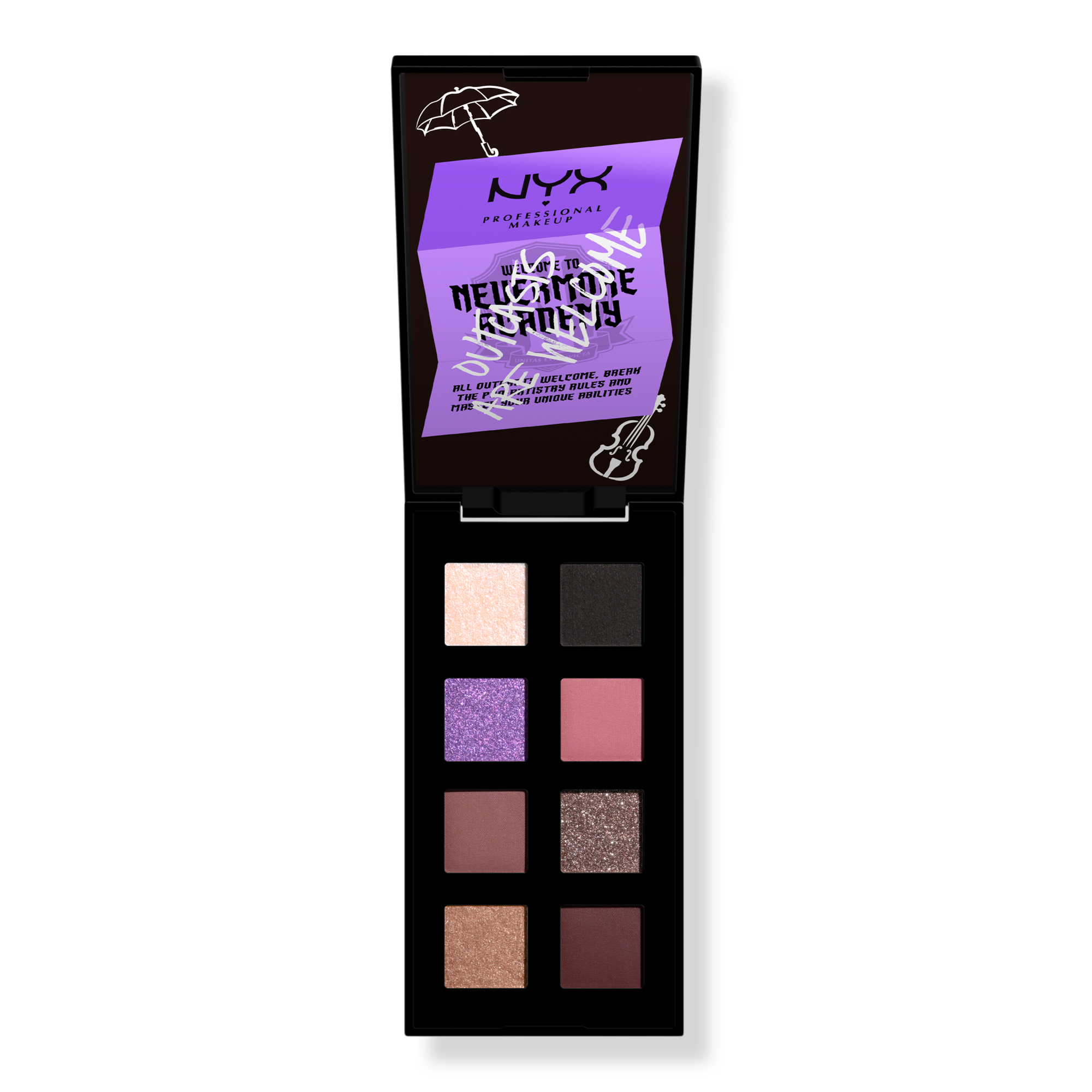 NYX Professional Makeup Limited Edition Wednesday The Nevermore Academy Shadow Palette #1