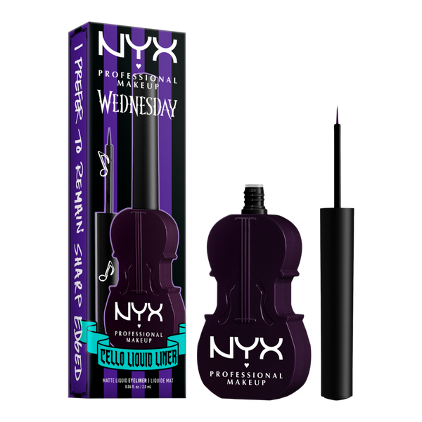 NYX Professional Makeup Limited Edition Wednesday Cello Vivid Matte Liquid Eyeliner #3