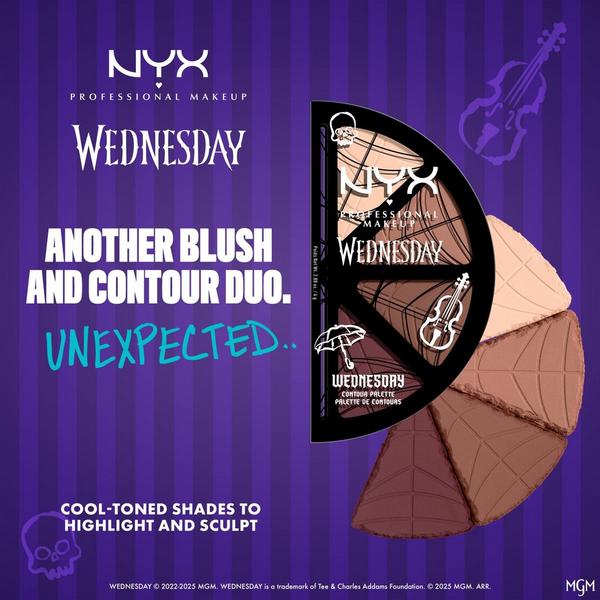 NYX Professional Makeup Limited Edition Wednesday Stained Glass Contour Palette #6