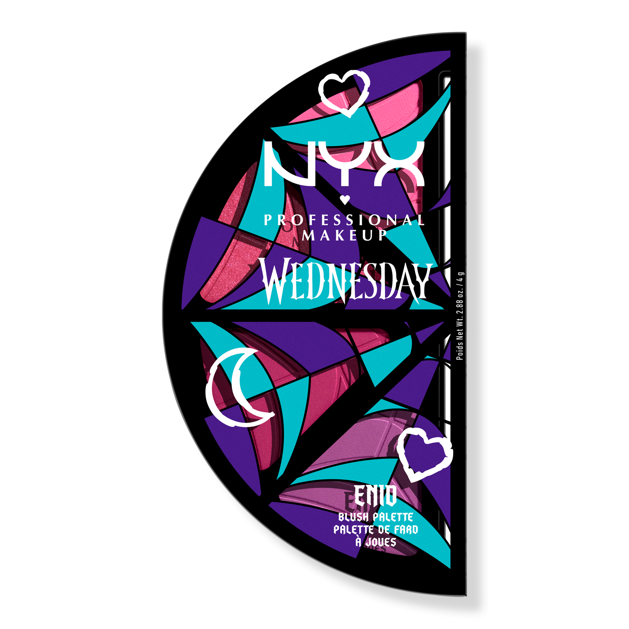 NYX Professional Makeup Limited Edition Wednesday Stained Glass Blush Palette #1