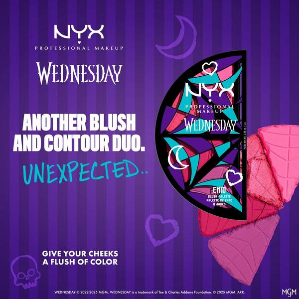 NYX Professional Makeup Limited Edition Wednesday Stained Glass Blush Palette #6