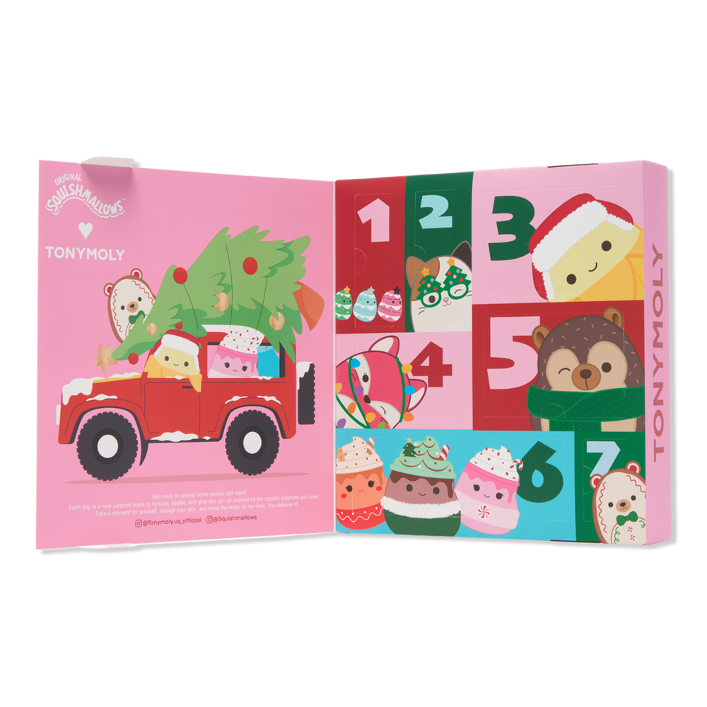 Tonymoly Squishmallows 7 Day Holiday Advent Calendar