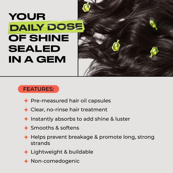 inh HAIR Gloss Gems Hair Oil Treatment Capsules #2