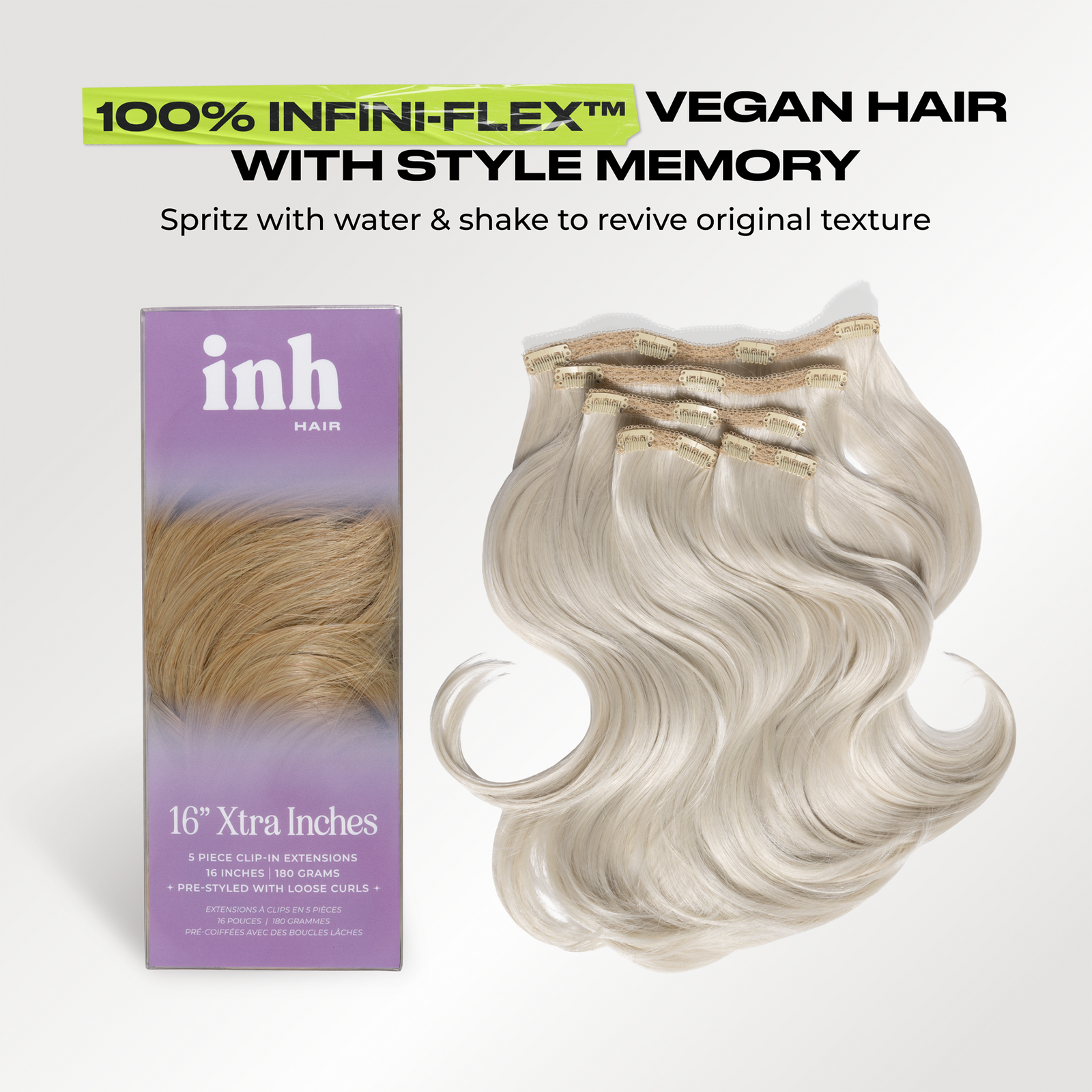 Xtra Inches Clip-in Extensions - Platinum Blonde