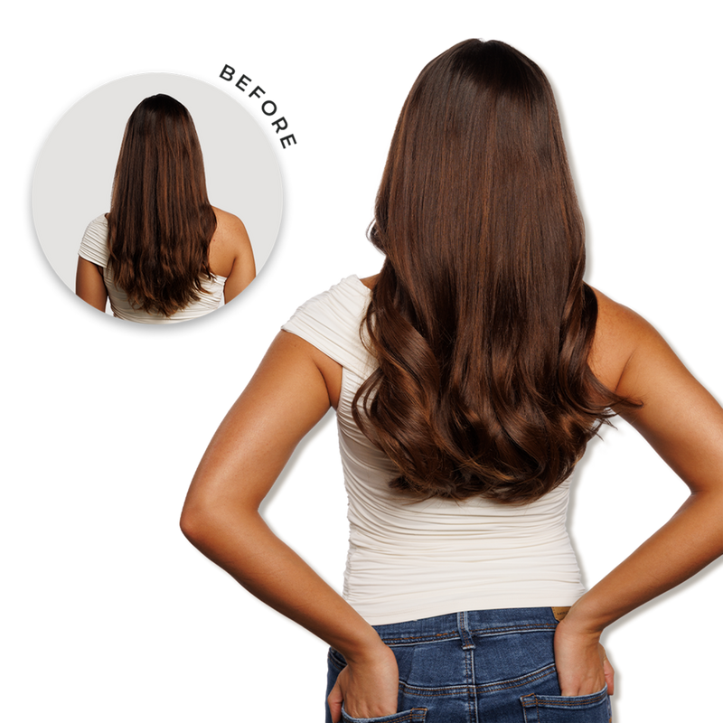 inh HAIR - Chocolate Brown Xtra Inches Clip-in Extensions | Ulta