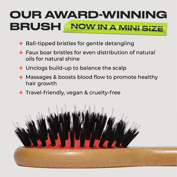 inh HAIR Mini Vegan Mixed Bristle Brush #3