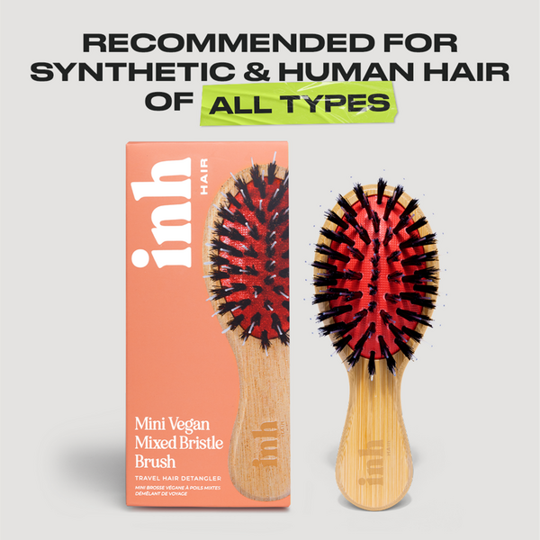 inh HAIR Mini Vegan Mixed Bristle Brush #4