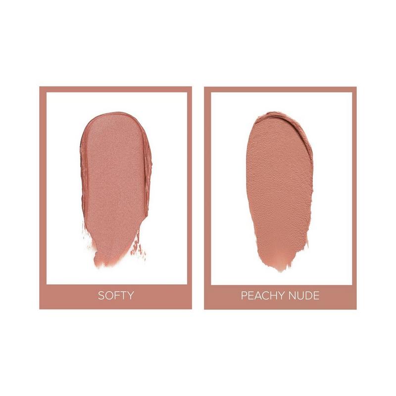 Velvet Lips Mini Lip Velvet Duo - Softy + Peachy Nude