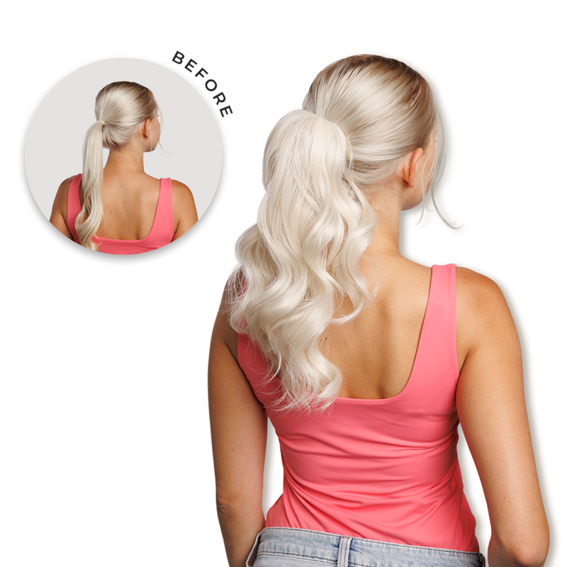 inh HAIR - Platinum Blonde Emily Ponytail Extension | Ulta Beauty