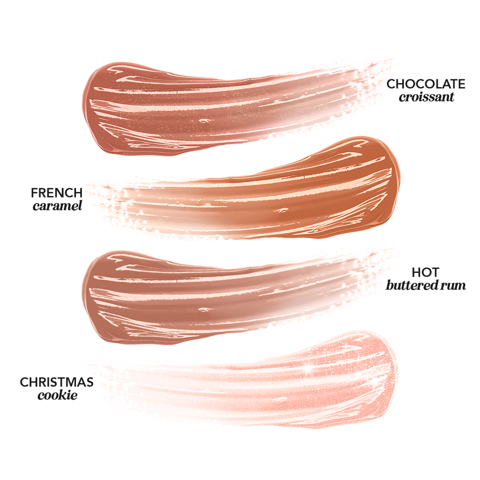 Naughty & Nice Neutrals 4 Travel Size Glossy Lip Balms