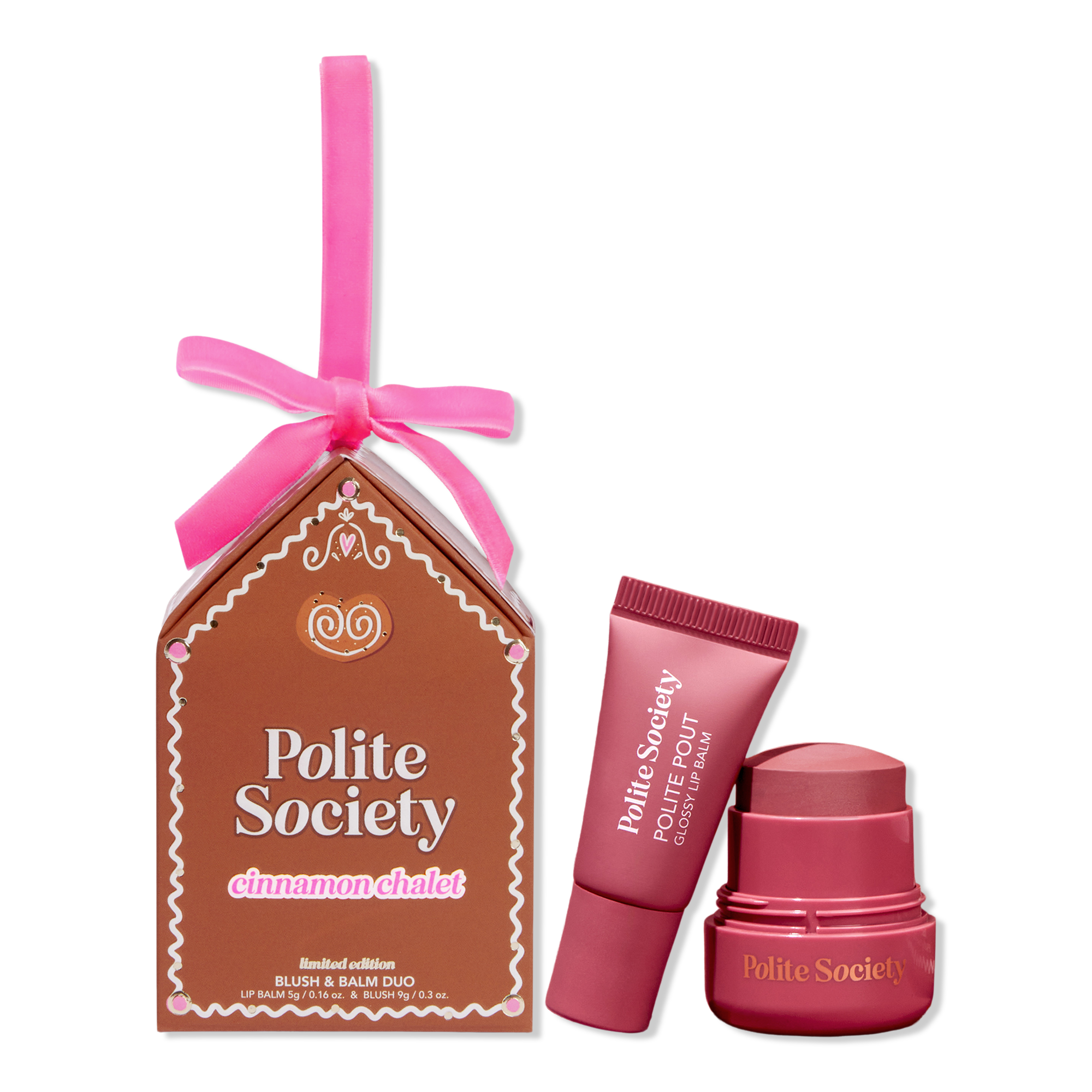 Polite Society Cinnamon Chalet Limited Edition Blush & Balm Duo #1