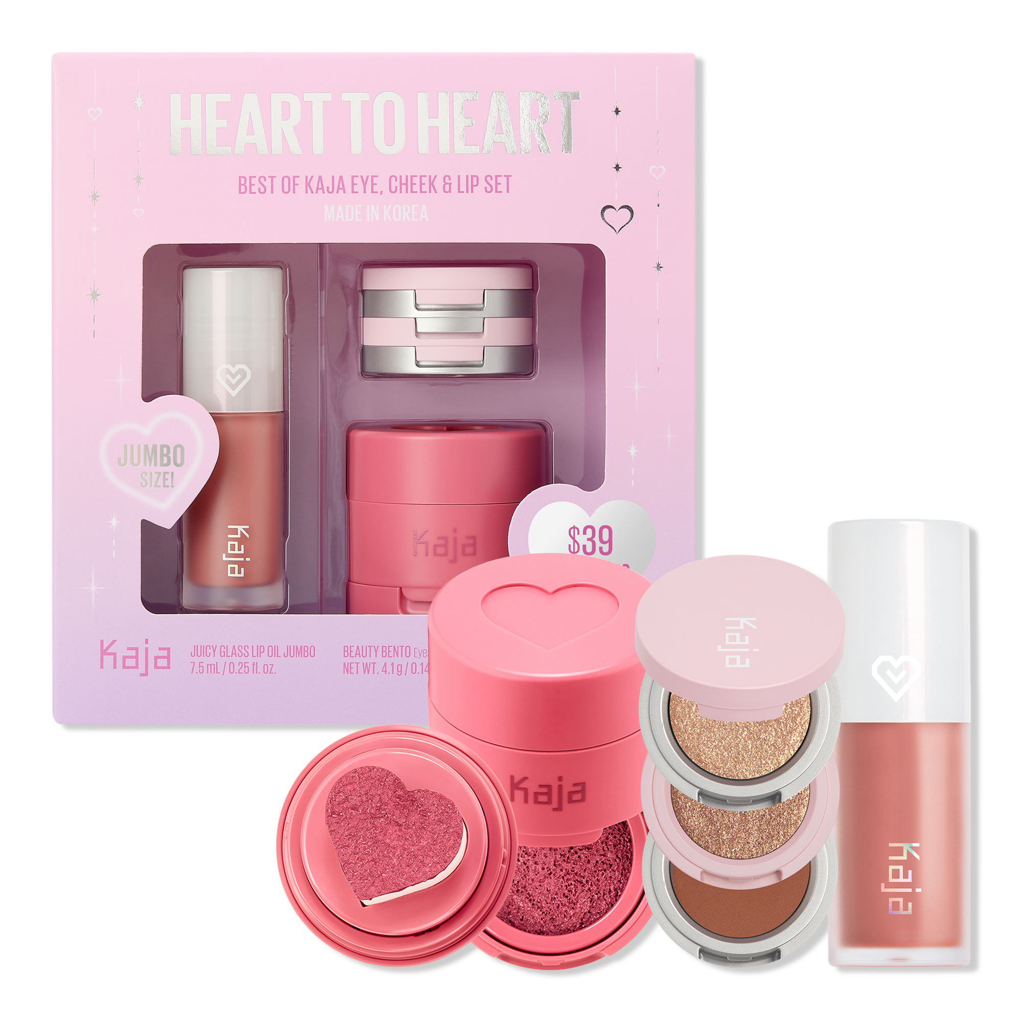 Kaja Heart to Heart - Best of Kaja Eye, Cheek & Lip Set #1