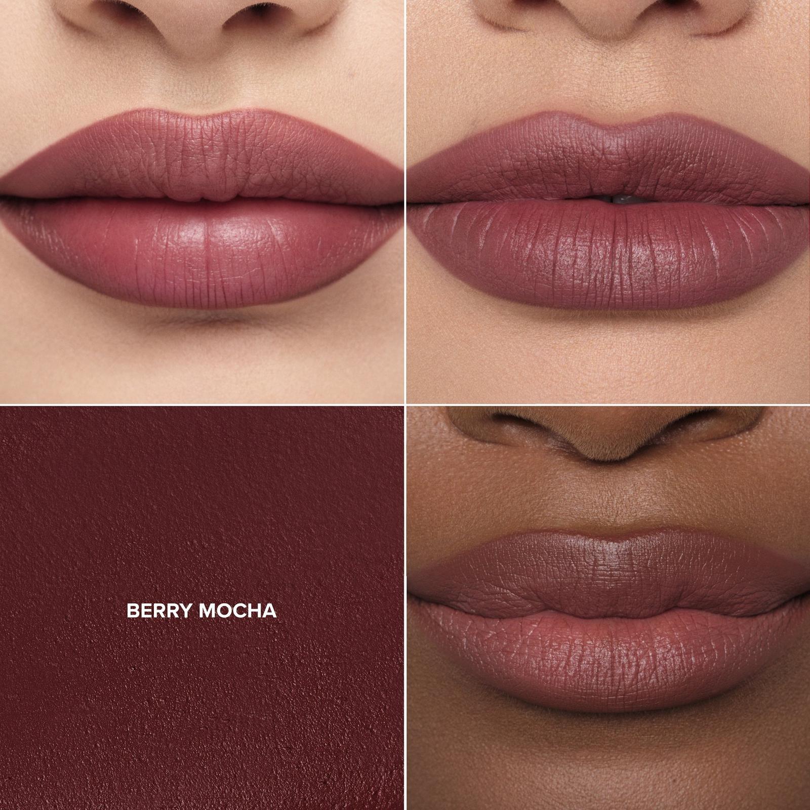 Full-Pigment Matte & Satin Velvet Lipstick - Berry Mocha