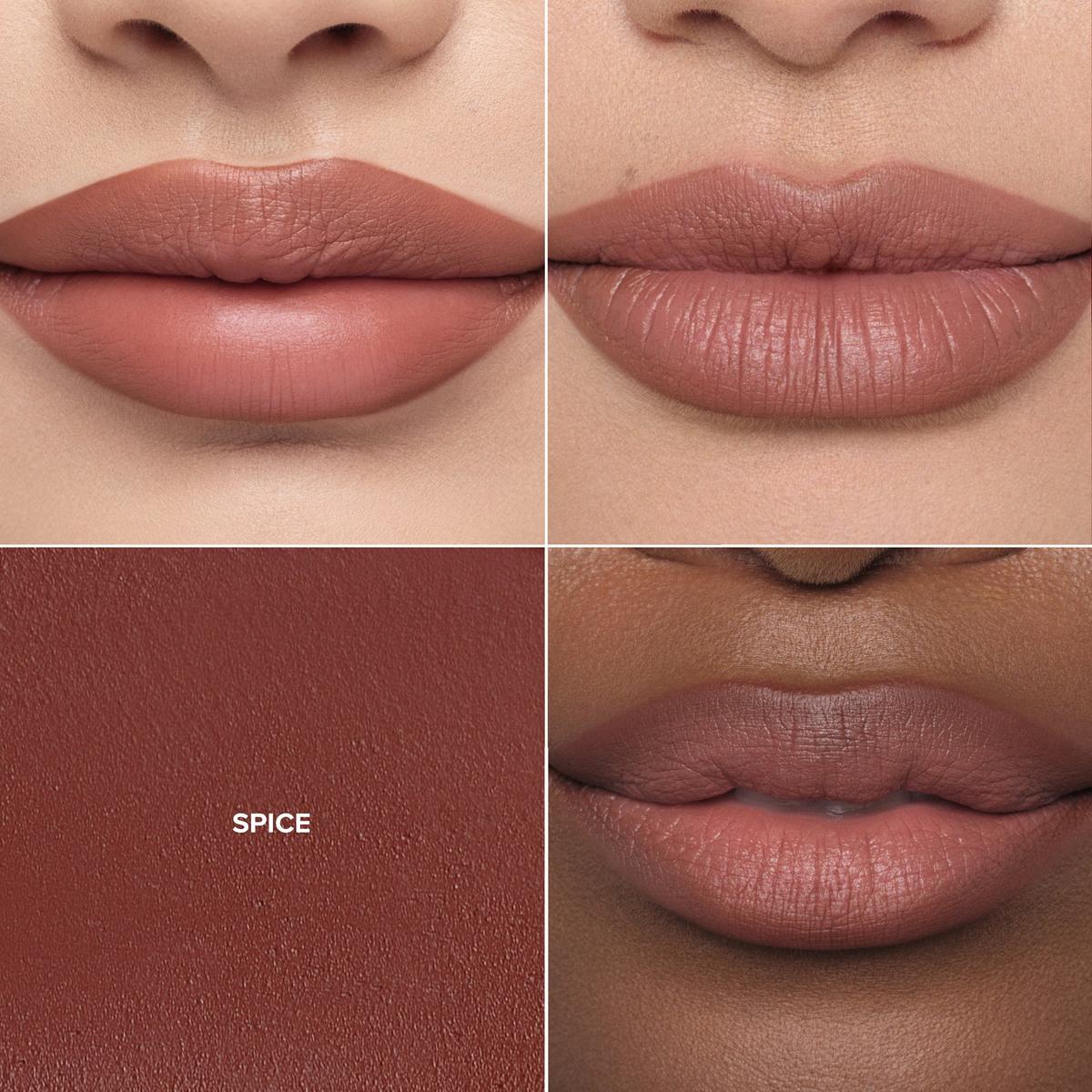 Full-Pigment Matte & Satin Velvet Lipstick - Spice