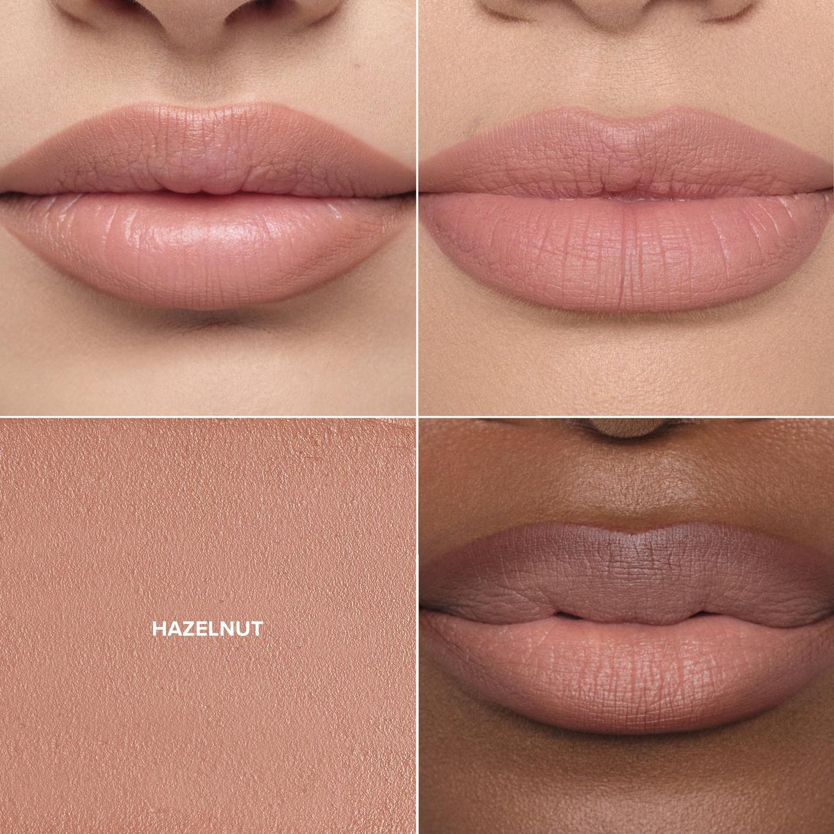 Full-Pigment Matte & Satin Velvet Lipstick - Hazelnut