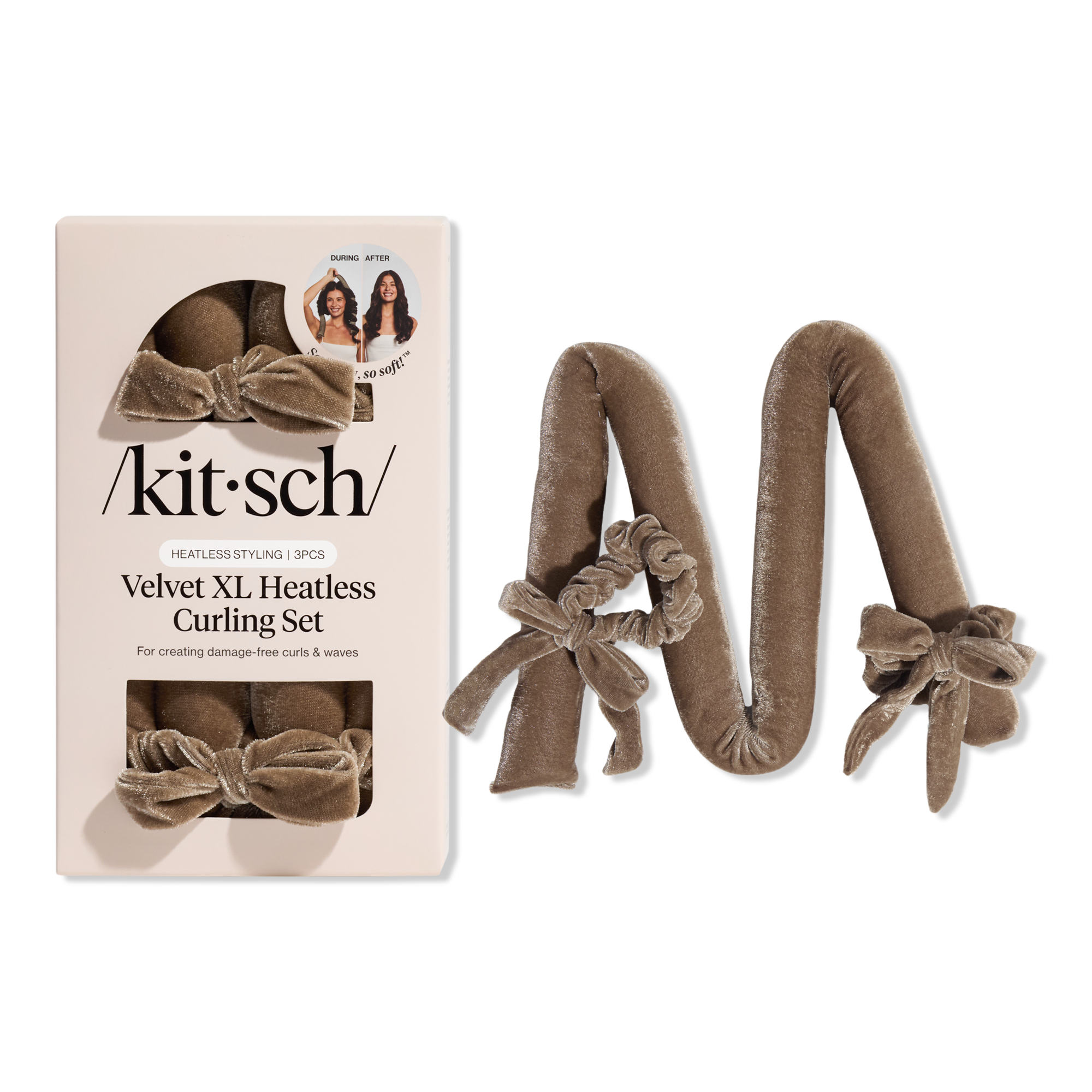Kitsch Velvet XL Heatless Curling Set #1