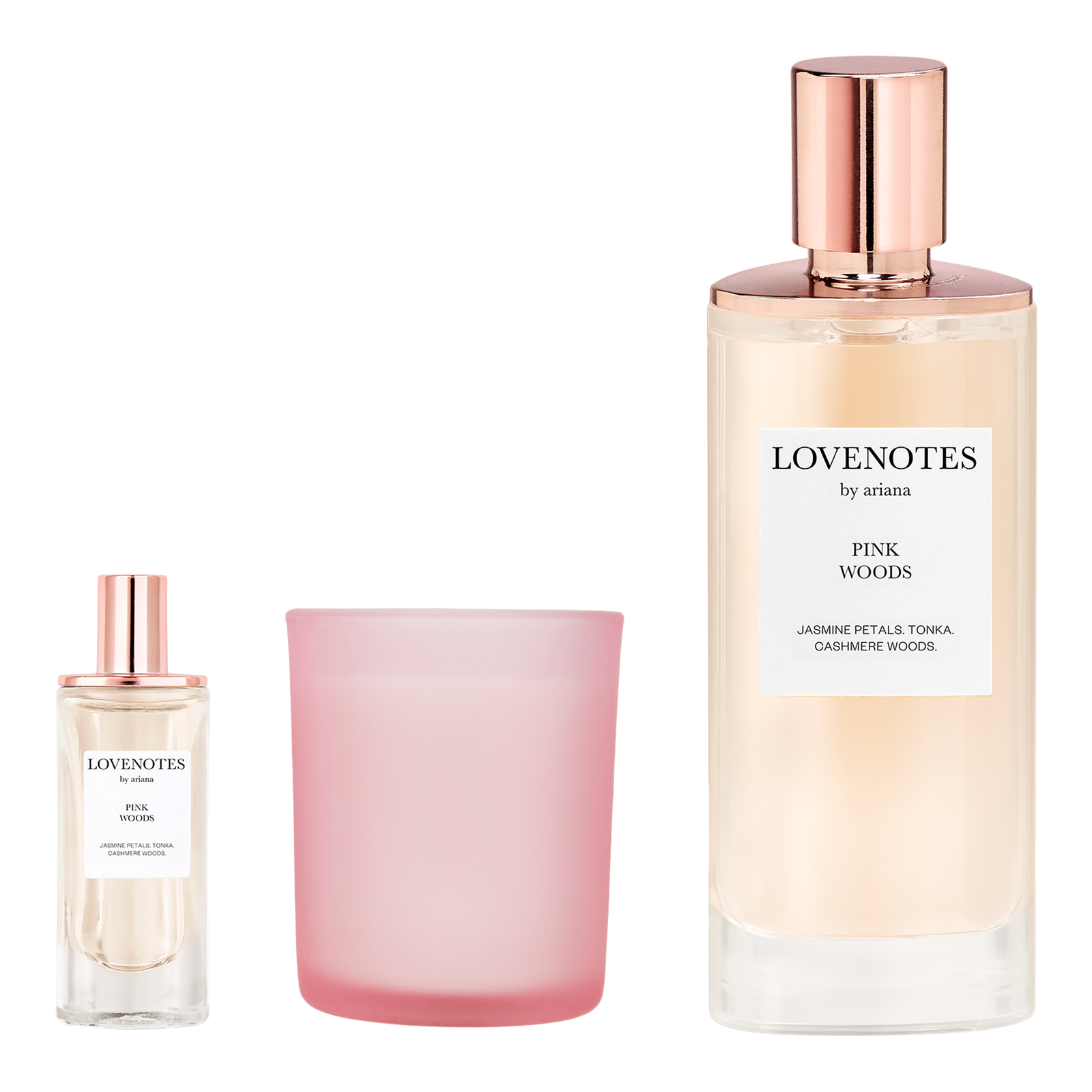 LOVENOTES Pink Woods by Ariana Grande 3-Piece Gift Set
