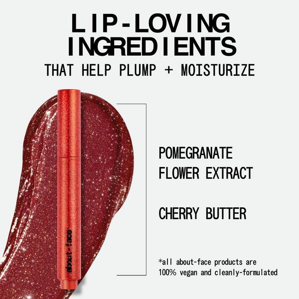 about-face Cherry Pick Lip Shimmer #5