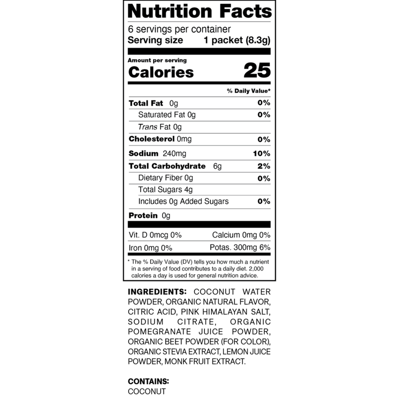 Electrolyte Drink Mix Berry Pomegranate