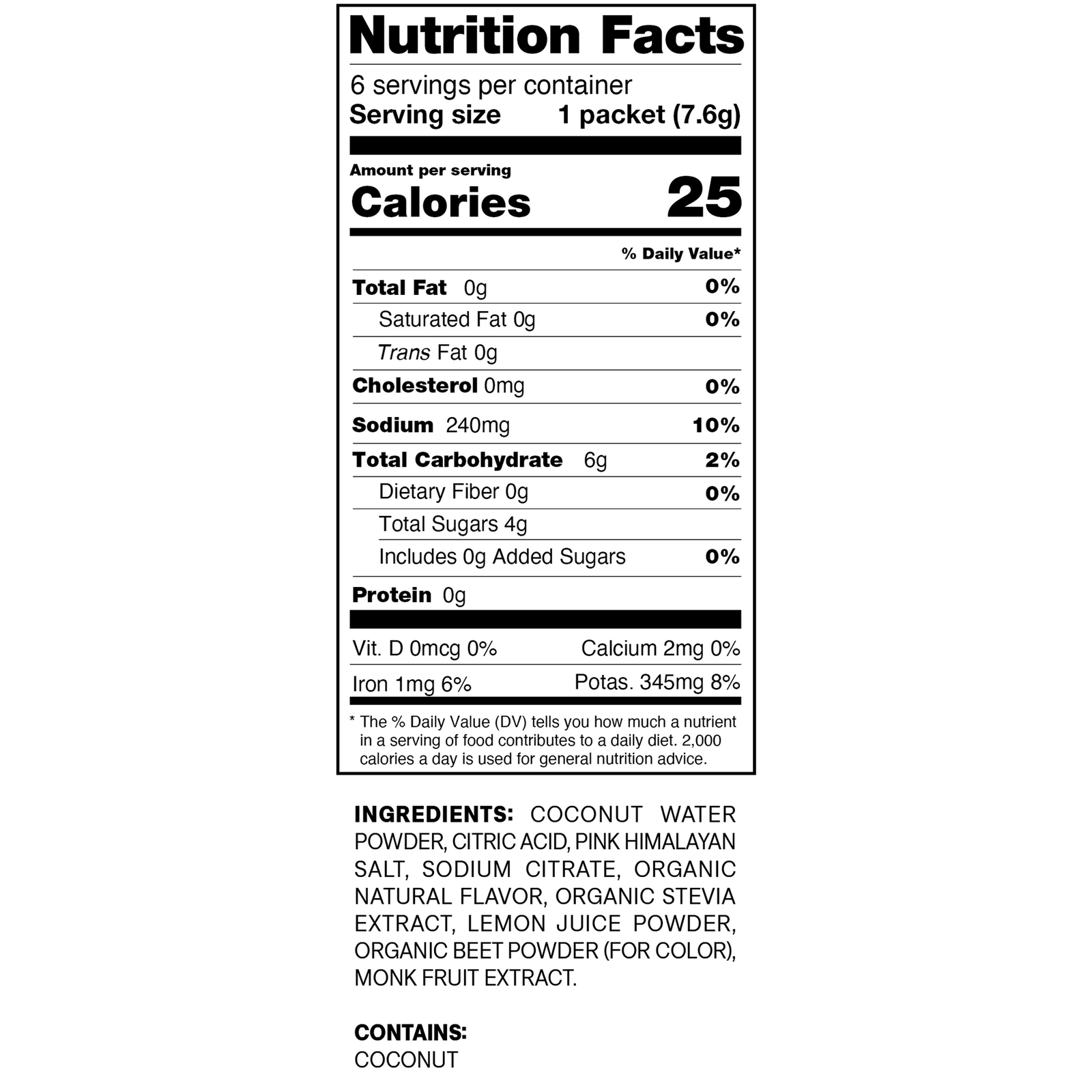 Electrolyte Drink Mix Watermelon