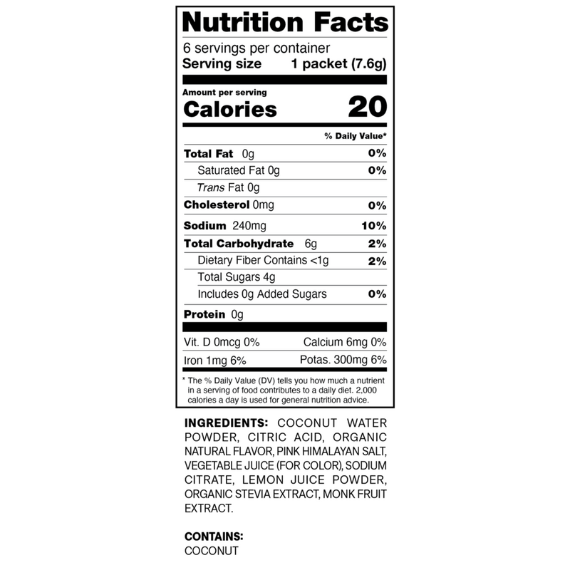 Electrolyte Drink Mix Tropical Punch