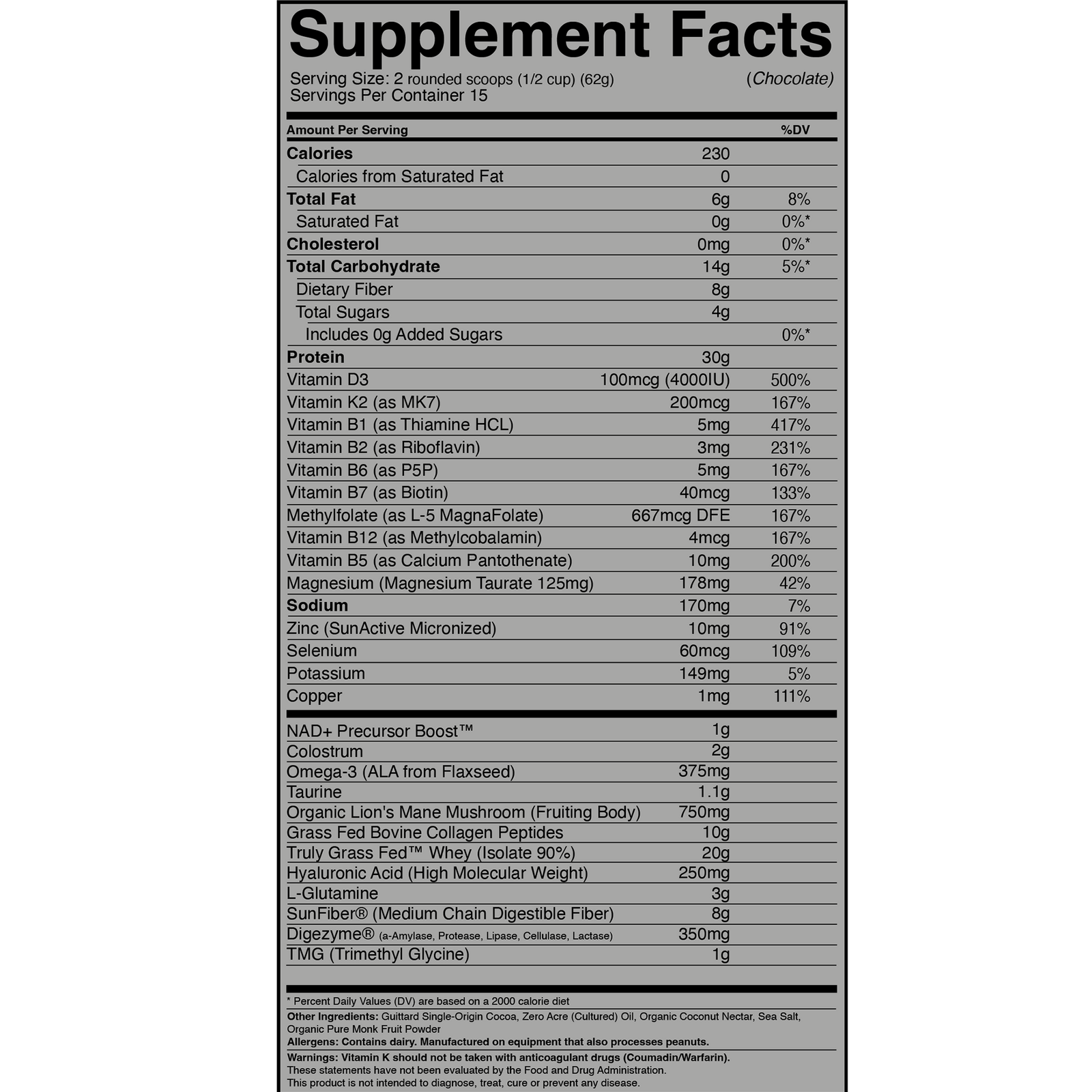 Longevity Shake - Chocolate