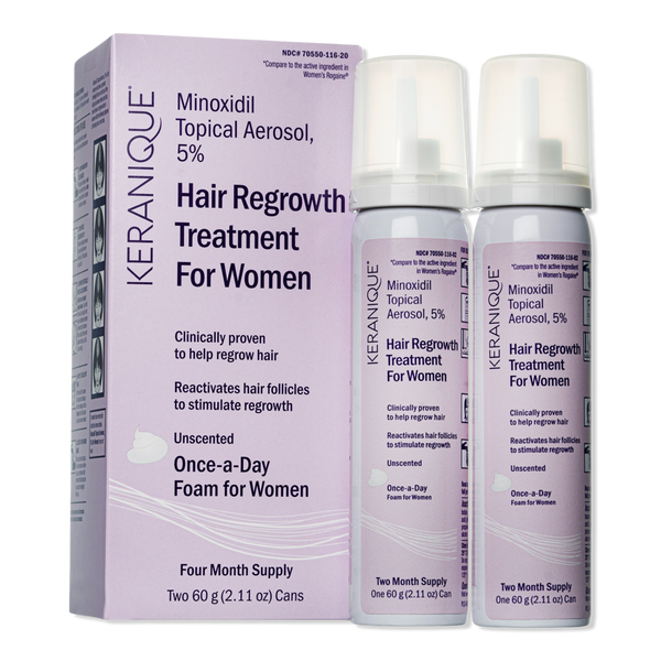 Keranique Hair Regrowth Treatment 5% Minoxidil Foam 2 Pack #1
