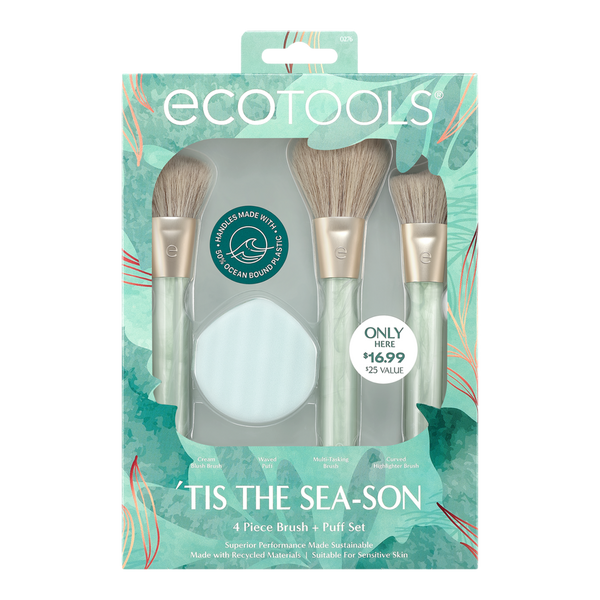 EcoTools 'Tis The Sea-Son Brush + Puff Gift Set #2