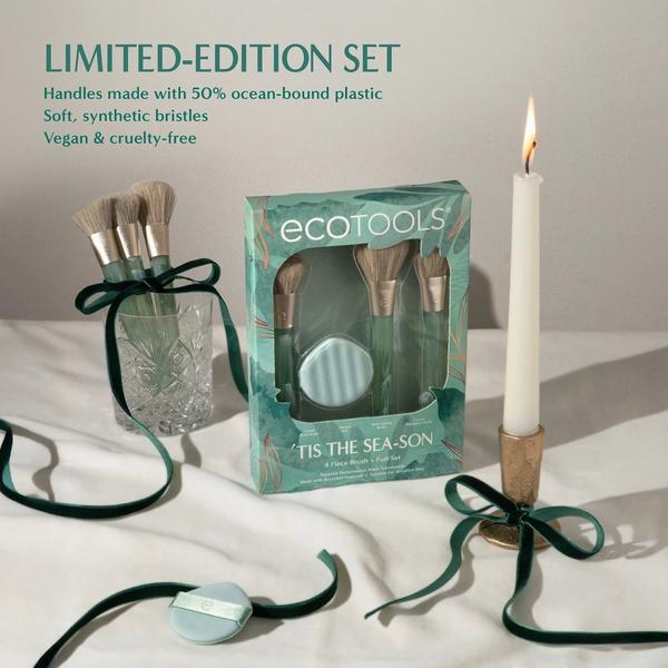 EcoTools 'Tis The Sea-Son Brush + Puff Gift Set #3