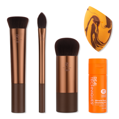 Real Techniques Sleigh The Night Brush + Sponge Gift Set