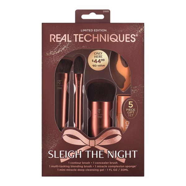 Real Techniques Sleigh The Night Brush + Sponge Gift Set #2