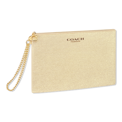 Coach Free Coach Gold Evening Pouch with select large spray purchase Free Coach Gold Evening Pouch with select large spray purchase