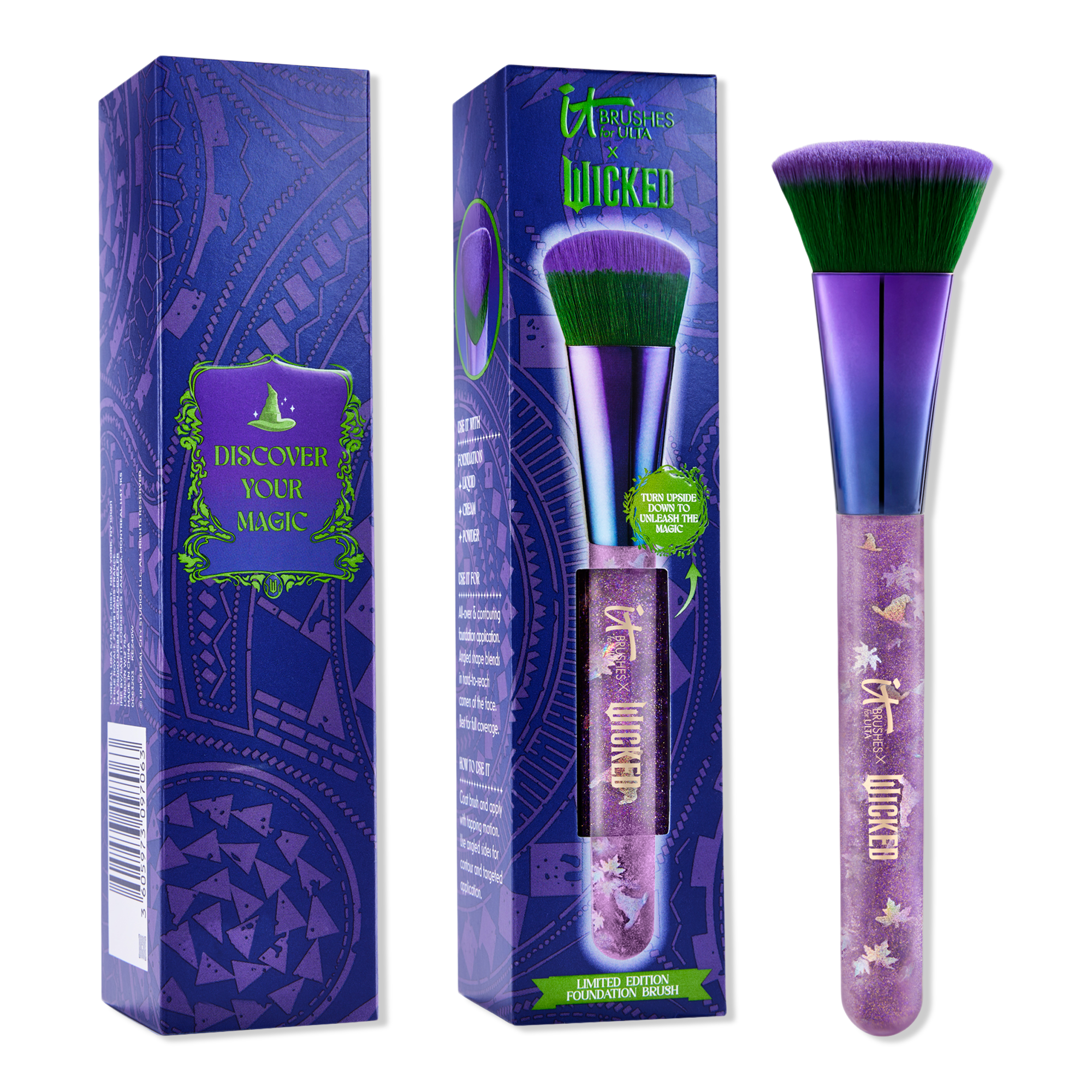 IT Brushes For ULTA IT Brushes for ULTA x Wicked Limited-Edition Elphaba Foundation Brush #1