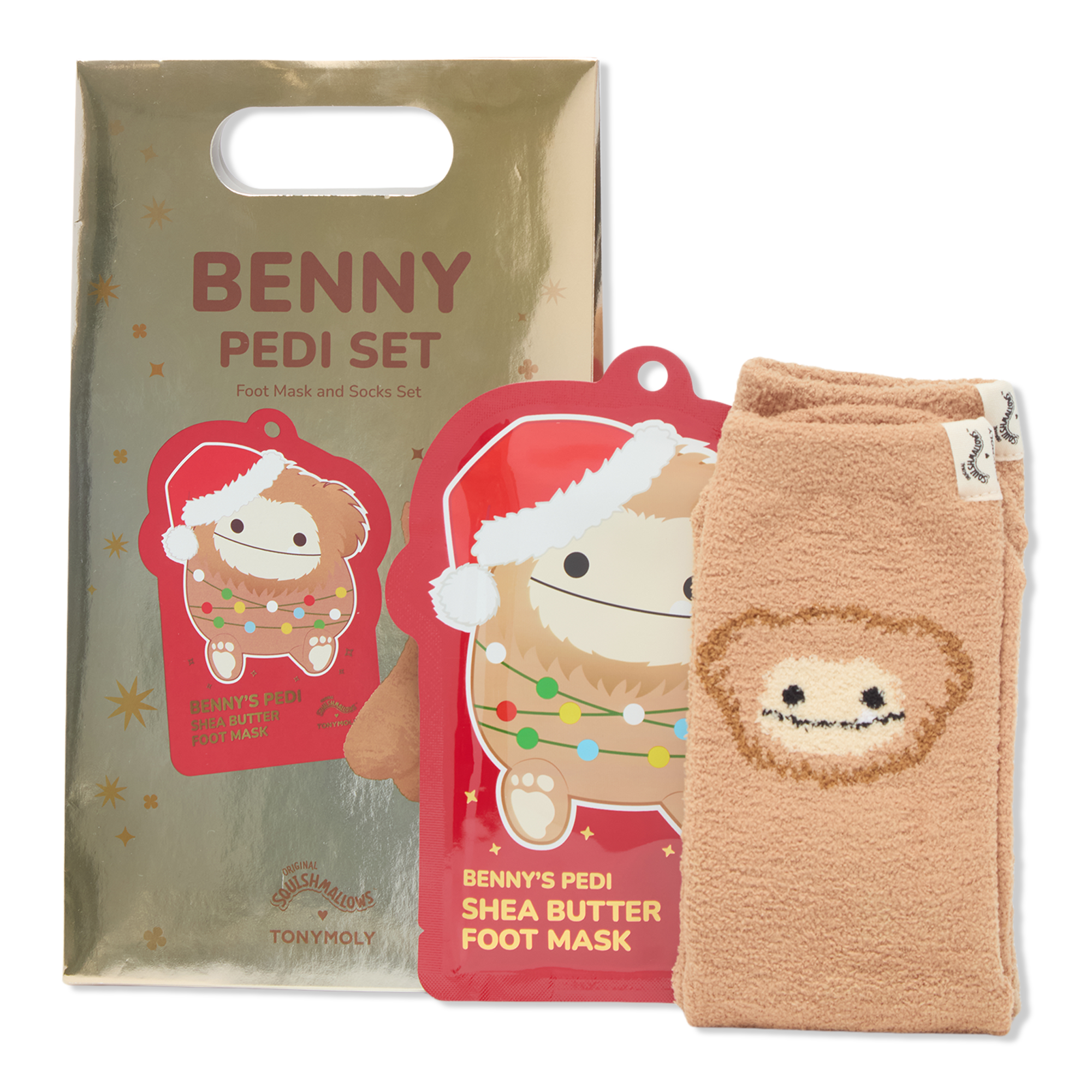 TONYMOLY Squishmallows Benny Foot Mask and Socks Set #1