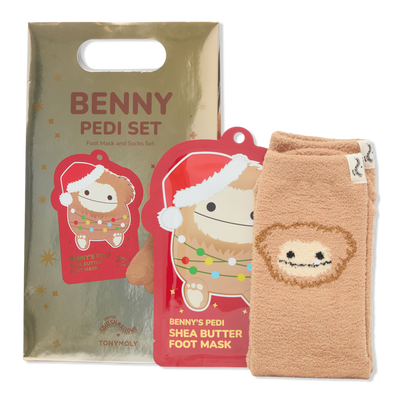 TONYMOLY Squishmallows Benny Foot Mask and Socks Set