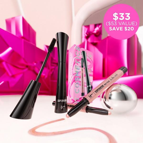 IT Cosmetics Unwrap Glimmering Eyes Mascara Makeup Gift Set #7