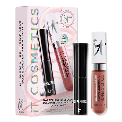 IT Cosmetics Unwrap Effortless Color Mascara & Lip Gloss Makeup Gift Set
