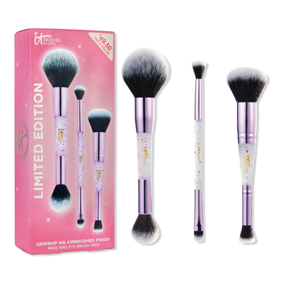 IT Brushes For ULTA Airbrush Limited Edition Dual-Ended Face & Eye Brush Trio