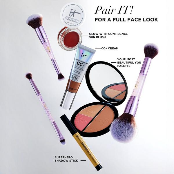 IT Brushes For ULTA Airbrush Limited Edition Dual-Ended Face & Eye Brush Trio #6