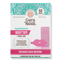 GuruNanda Hypoallergenic Pink Night Tape + Travel Case