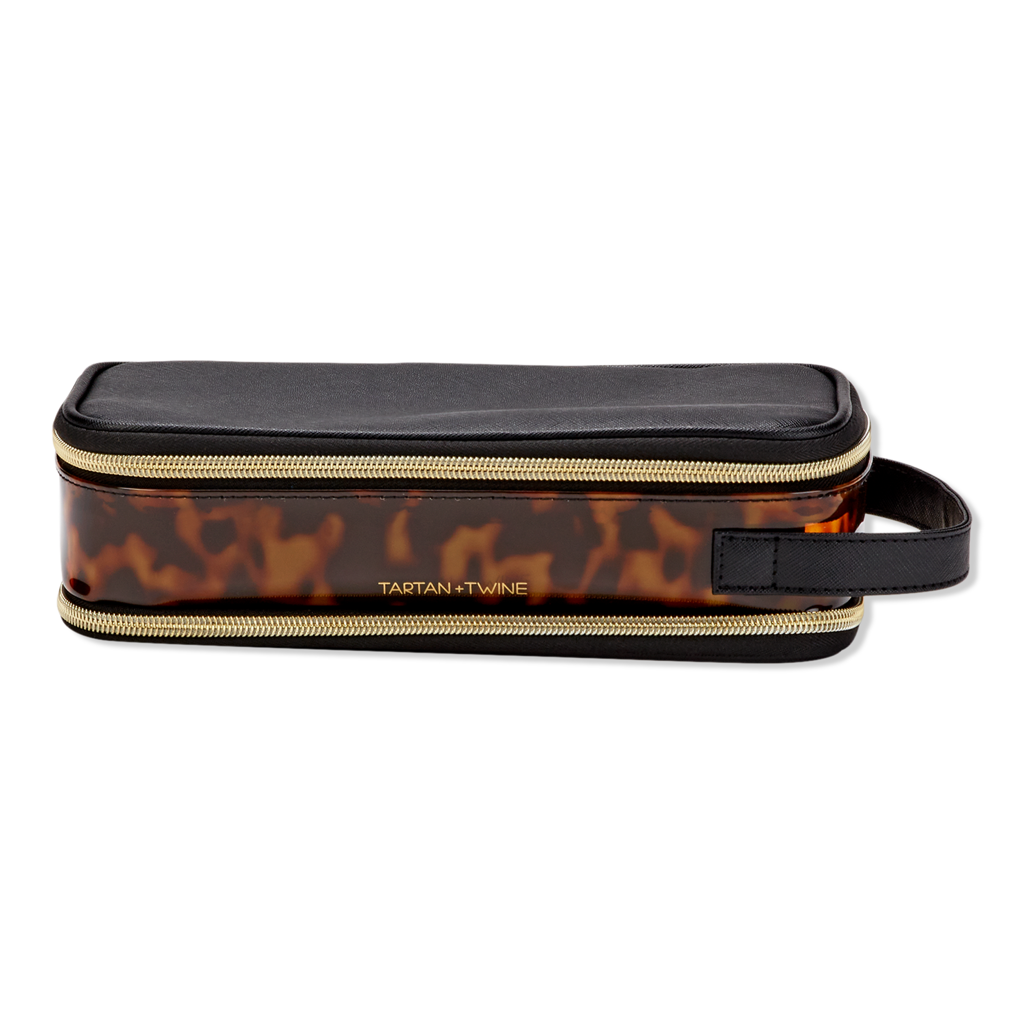 Tartan + Twine Tortoise Double Zip Brush Case #1